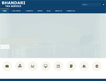 Tablet Screenshot of bhandaritaxservice.com